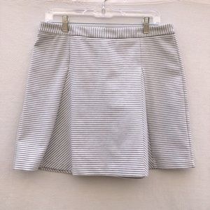 Michael Kors Gray & White Stripe Skirt Size 10